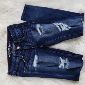 AMERICAN EAGLE Ripped Skinny Jeans Sise 2